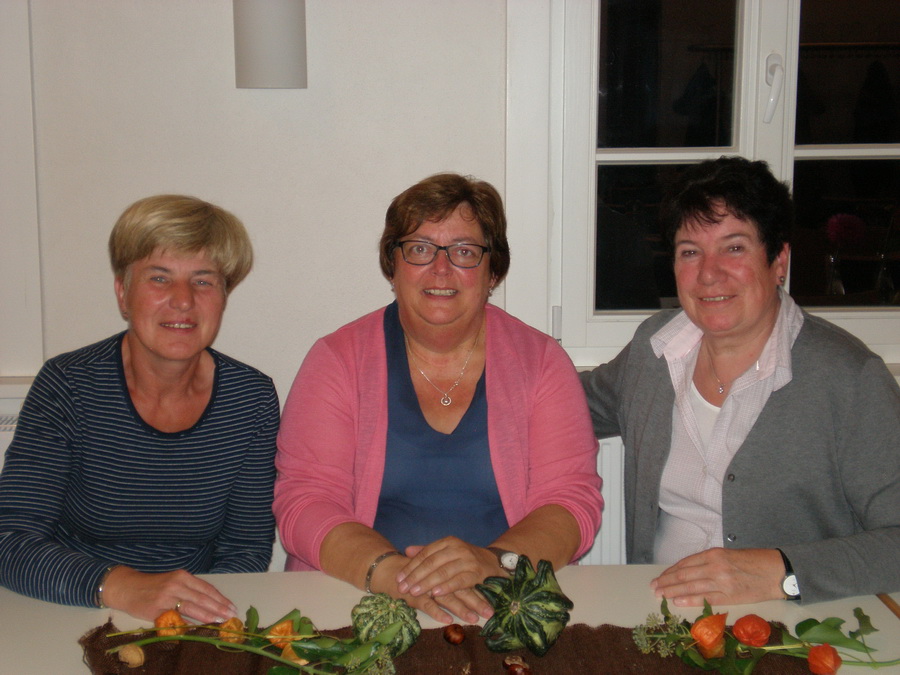 v.l.n.r.: Gabi Braun, Marion Becker, Rosi Braun